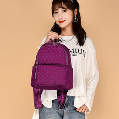 Waterproof Nylon Backpacks Women Large Capacity Travel School Bags