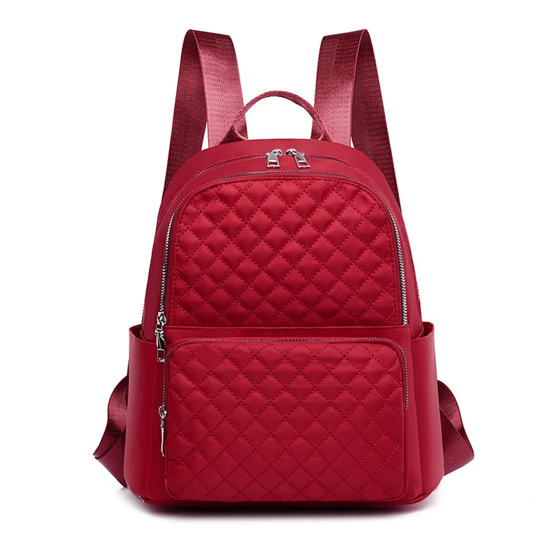 Waterproof Nylon Backpacks Women Large Capacity Travel School Bags