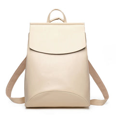 High Women PU Leather Teenage Girls Backpack