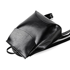 High Women PU Leather Teenage Girls Backpack