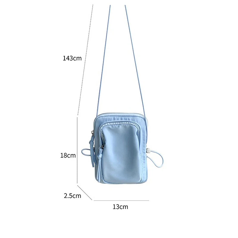 Hot Ladies Mini Crossbody Phone Bag Nylon Women Shoulder Bag Youth