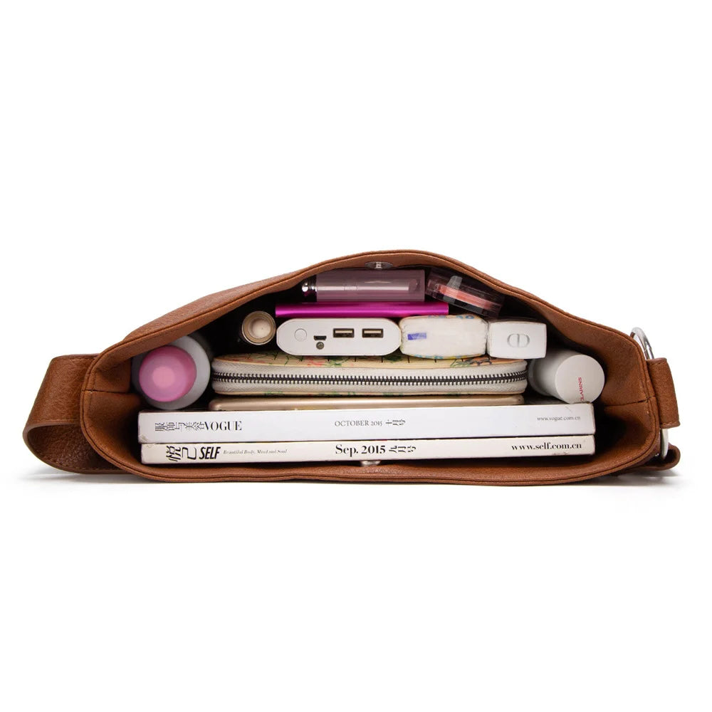 Large Capacity Shoulder Bags PU Crossbody Bags Messenger Bags