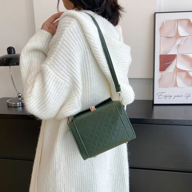 PU Leather Tote Bag Handbag for Women - Evening Shoulder Bag
