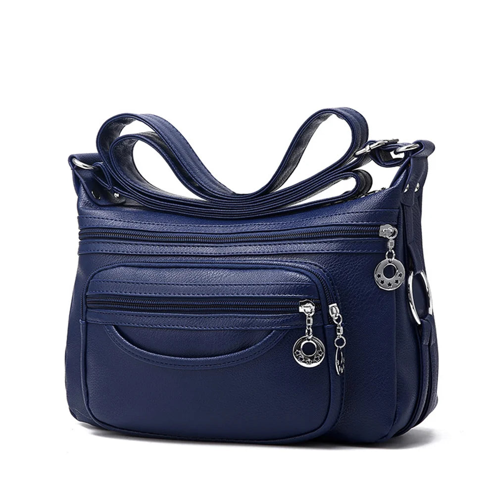 Retro Women Crossbody Shoulder Bags High Leather Women Messenger Bags