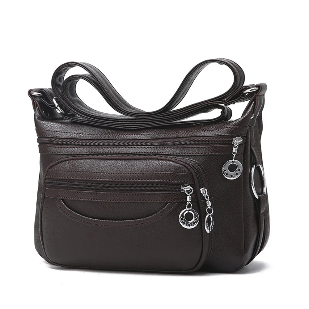 Retro Women Crossbody Shoulder Bags High Leather Women Messenger Bags