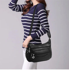 Retro Women Crossbody Shoulder Bags High Leather Women Messenger Bags