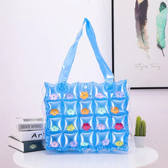 Inflatable PVC Tote Bag for Women Beach Pool Handbag