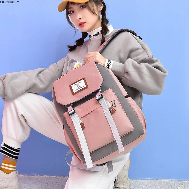 Japanese Kids School Backpack Boys School Bag Women Travel Shoulder Bag
