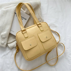 Large Capacity Women Shoulder Handbag Soft Leather Bag