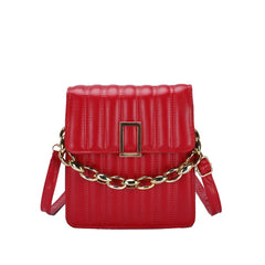 Pleated Chain One Shoulder Crossbody Bag Women
