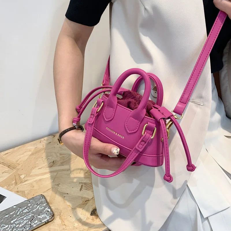 Retro Texture Shoulder Bag Mini Small Handbag
