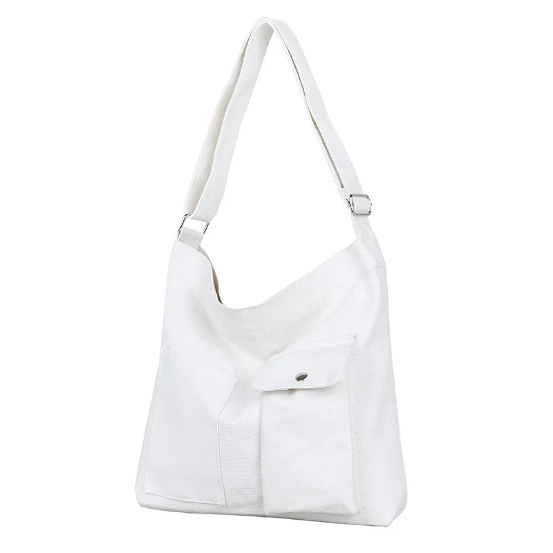Youth Canvas Messenger Bag Student Tuition Pouch Women's Handbag