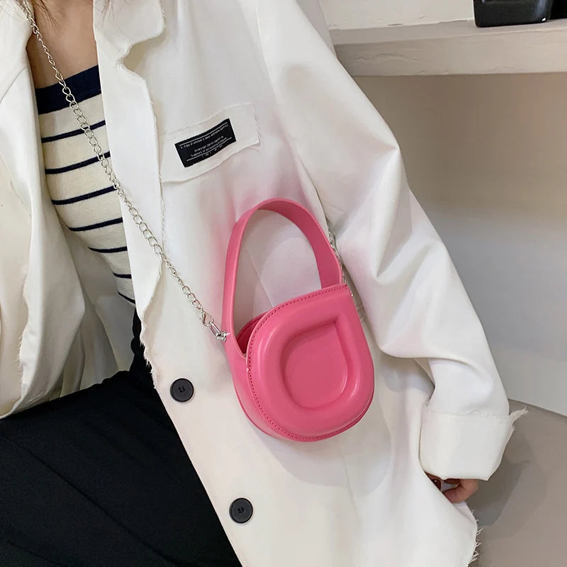Mini Handbags Chain Crossbody Bags Green Pink Small Totes Party Clutch