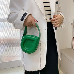 Mini Handbags Chain Crossbody Bags Green Pink Small Totes Party Clutch