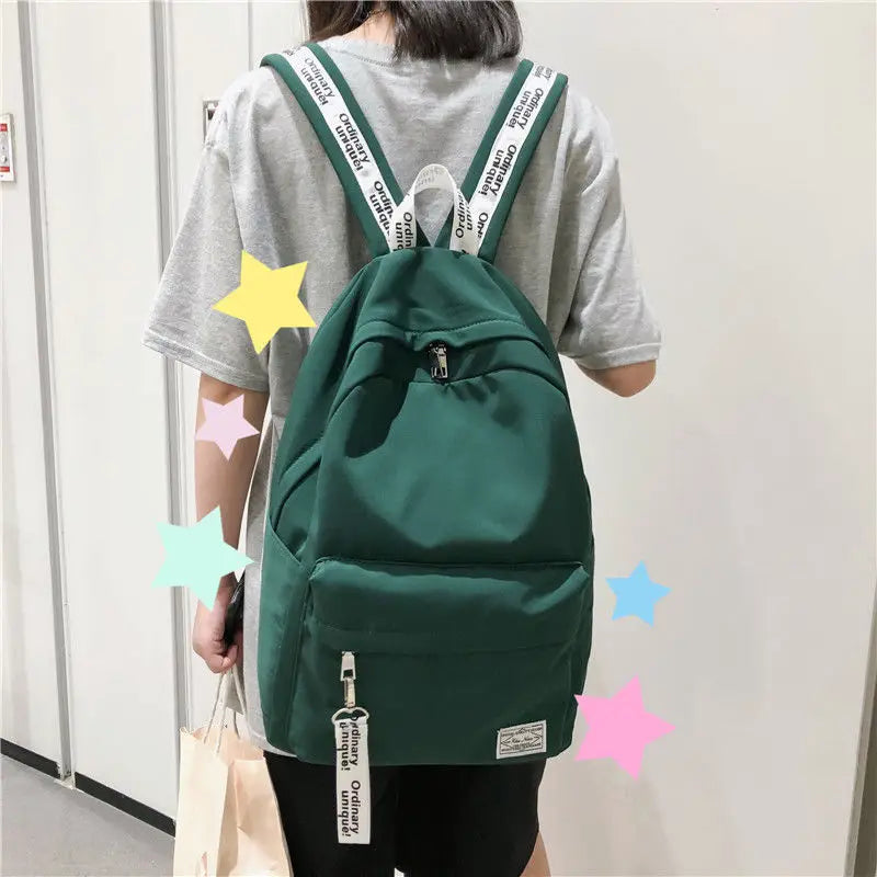 Nylon Junior High School Backpack