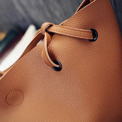 Retro PU Leather Shoulder Bag Set Crossbody Handbag