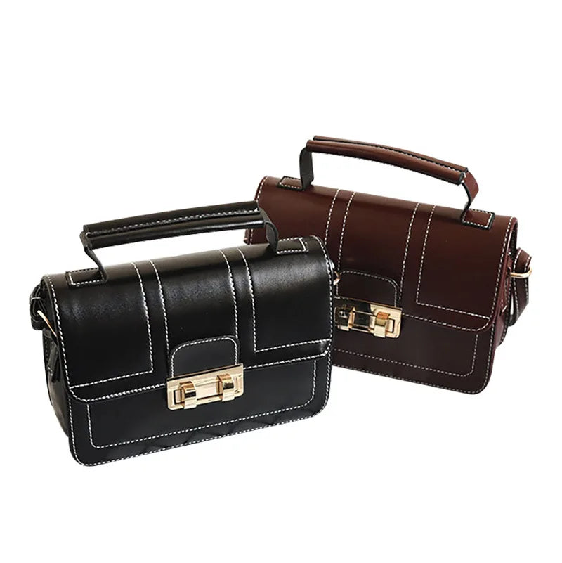 Oil Leather Women Bag Adjustable Shoulder Strap