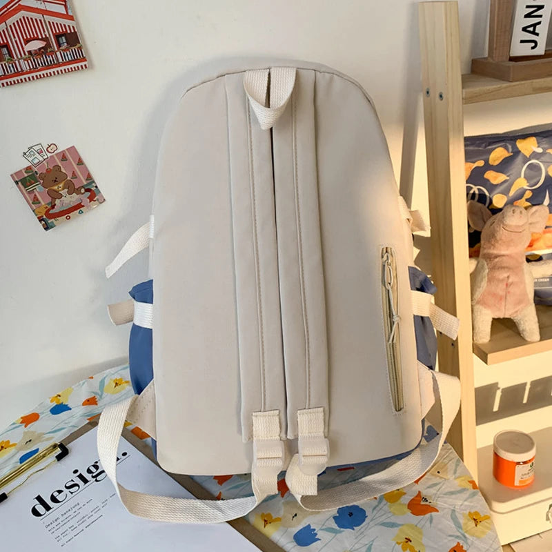 Waterproof Transparent Nylon Backpack Large Capacity Teen Backpack