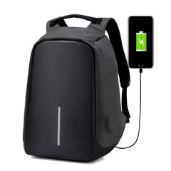 Anti Theft Laptop Backpack USB School Bag Rucksack for Men