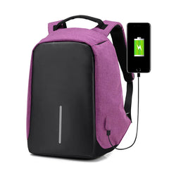 Anti Theft Laptop Backpack USB School Bag Rucksack for Men