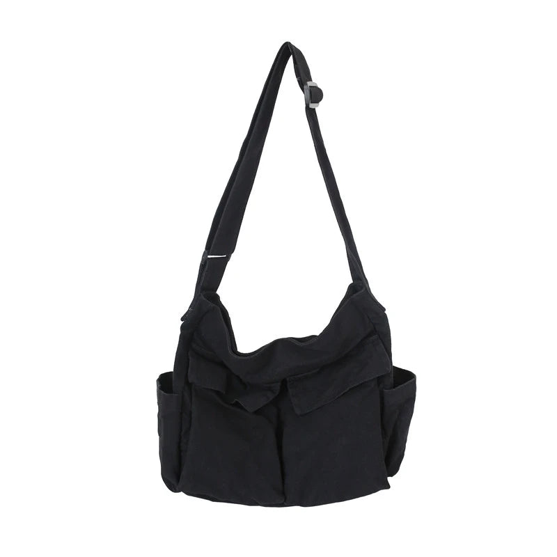 Large Capacity Canvas Shoulder Bags Denim Leisure Or Travel Bag for Women