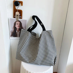 Large Capacity Nylon Ladies Shopping Bag Shoulder Bag Travel Tote Bag