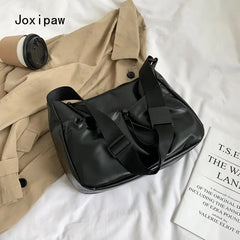 Large Capacity Shoulder Bag for Women Soft Pu Leather Messenger Bag
