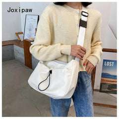 Large Capacity Shoulder Bag for Women Soft Pu Leather Messenger Bag