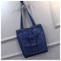 Large Capacity Women Shoulder Bags Street Canvas Denim