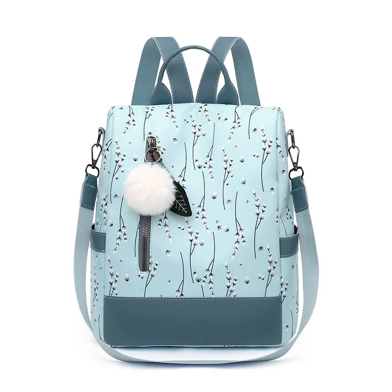 Xiaoqing Burglar Proof Travel Backpack Lightweight Oxford Cloth Polyester Nylon