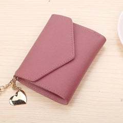Tassel Heart Pendant Clutch Bag Multi-Functional Lychee Pattern