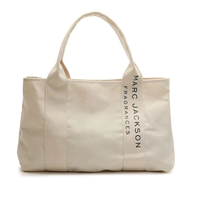 Japanese Letter Shoulder Bag Canvas Storage Handbag