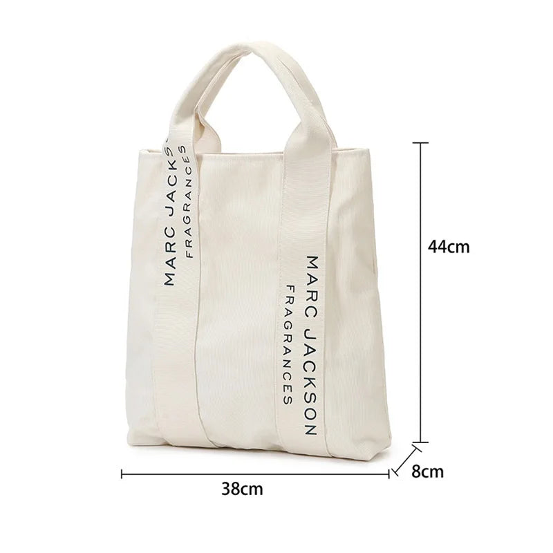 Japanese Letter Shoulder Bag Canvas Storage Handbag