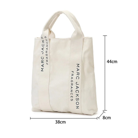 Japanese Letter Shoulder Bag Canvas Storage Handbag