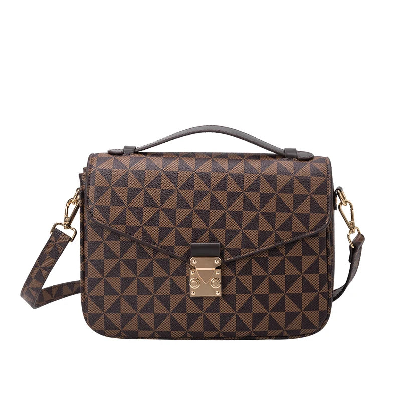 Vintage Leather Shoulder Bag Crossbody Bag Business Handbag
