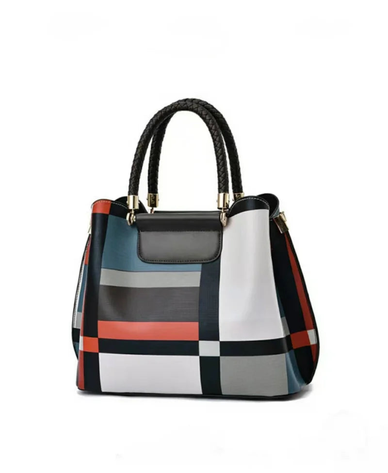 Women's Printed Plaid Small Square Bag