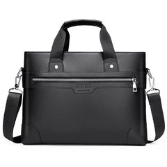 Leather Men's Briefcase Shoulder Bag Messenger Casual Tote Computer Bags