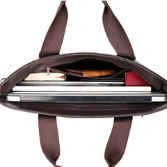 Leather Men's Briefcase Shoulder Bag Messenger Casual Tote Computer Bags