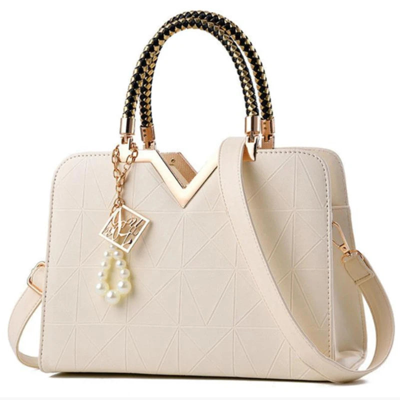 Metal Soft Bag Lady Shoulder Handbag Women Bag Crossbody Bags