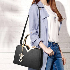 Metal Soft Bag Lady Shoulder Handbag Women Bag Crossbody Bags