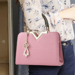Metal Soft Bag Lady Shoulder Handbag Women Bag Crossbody Bags