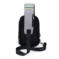 Men's USB Crossbody Bag Anti Theft Shoulder Bag
