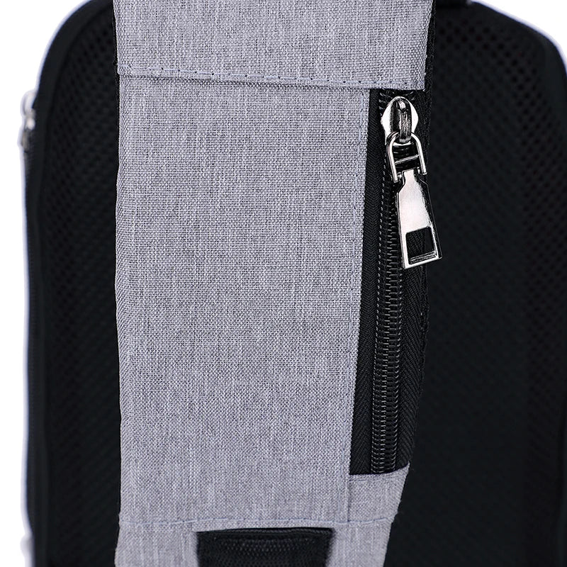 Men's USB Crossbody Bag Anti Theft Shoulder Bag