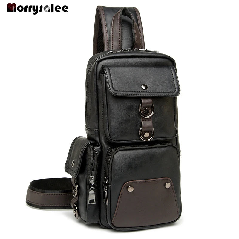 Men's Chest Pack Small Bag Casual Outdoor Shoulder Bag Messenger