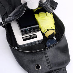 Men's Theftproof Leather Crossbody Bag