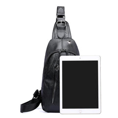 Men's Theftproof Leather Crossbody Bag