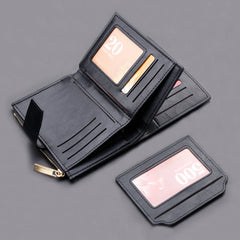 Men's Leather Money Clip Large Capacity Credit Card/ID Holders