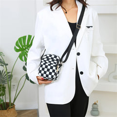 Mini Ladies Shoulder Bag Panelled Nylon Women Messenger Bags
