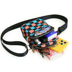 Mini Ladies Shoulder Bag Panelled Nylon Women Messenger Bags