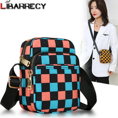 Mini Ladies Shoulder Bag Panelled Nylon Women Messenger Bags